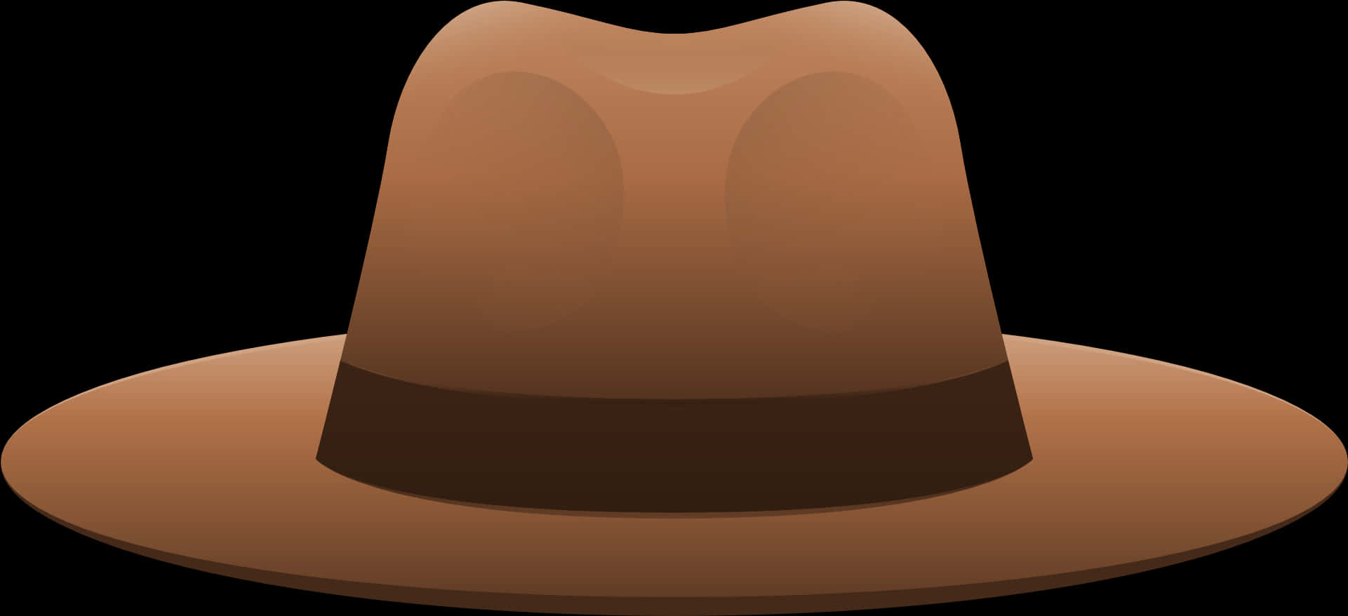 Brown Cowboy Hat Illustration