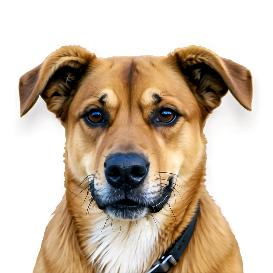 Brown Dog Face Artwork Png 24