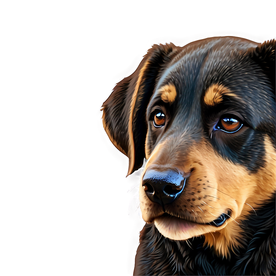 Brown Dog Face Artwork Png 65