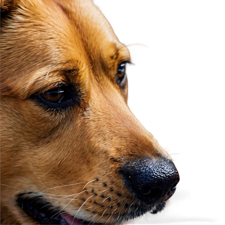 Brown Dog Sniffing Nose Png 06272024