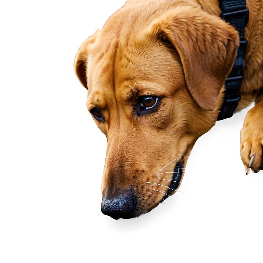 Brown Dog Sniffing Nose Png 39