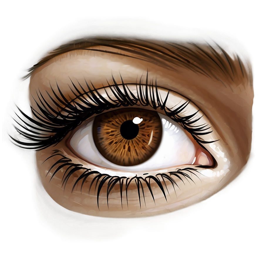 Brown Eyelash Extensions Png 55