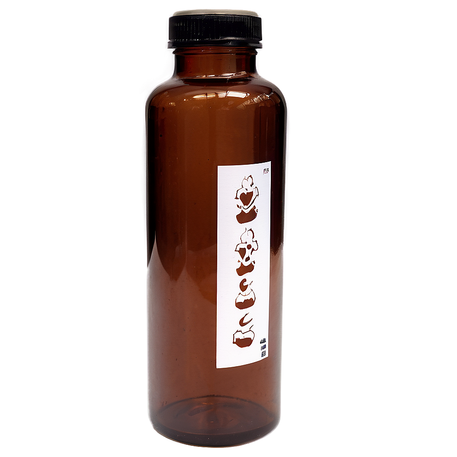 Brown Glass Pill Bottle Png 05252024