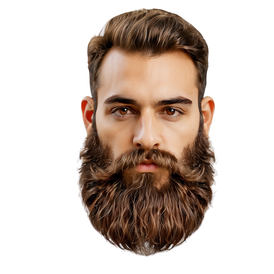 Brown Hair Beard Man Png Anm29