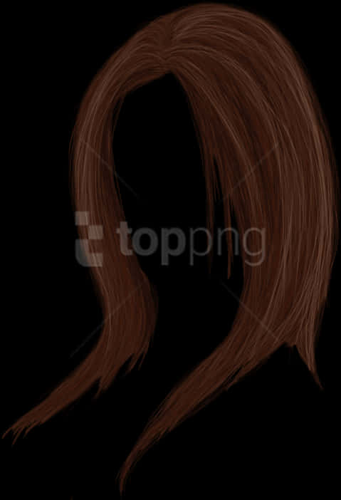 Brown Hair P N G Overlay