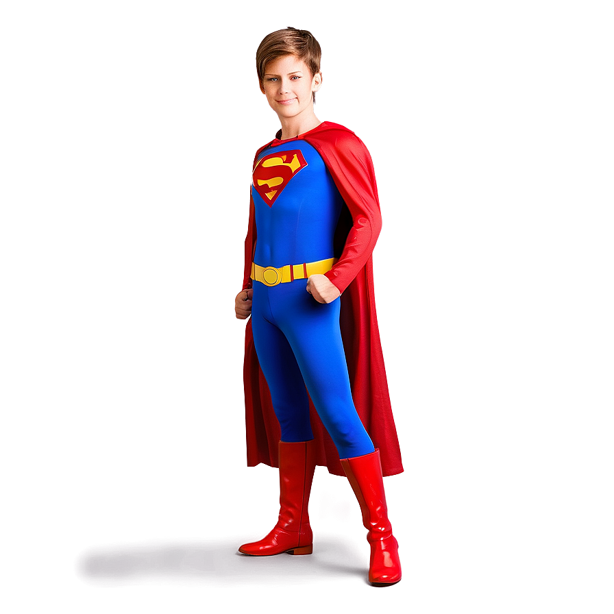 Brown Hair Superhero Pose Png Cur