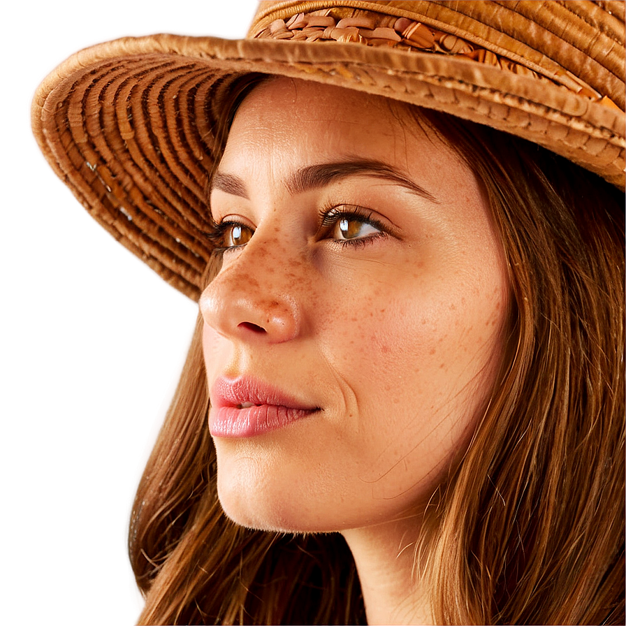 Brown Hair With Hat Png Uhc