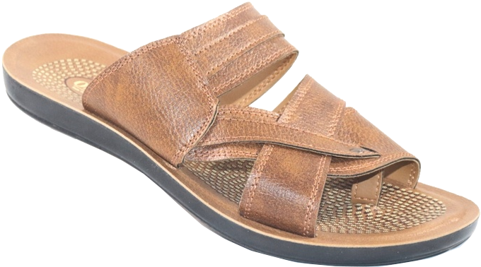 Brown Leather Sandal Side View