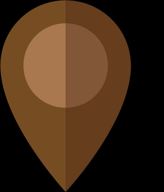 Brown Location Pin Icon