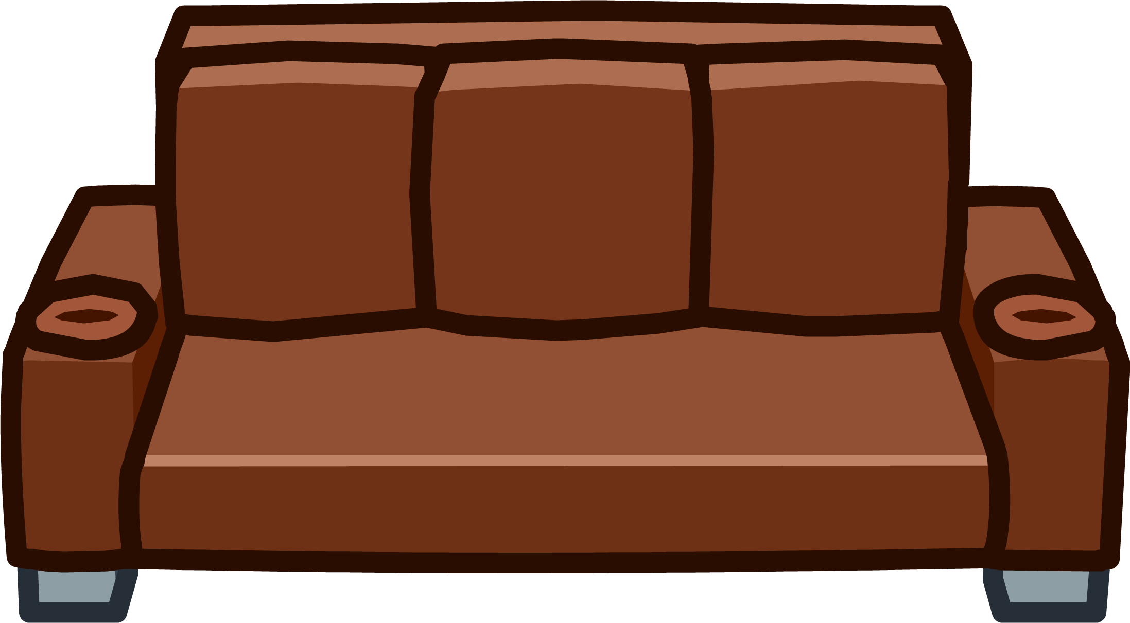 Brown Modern Sofa Illustration