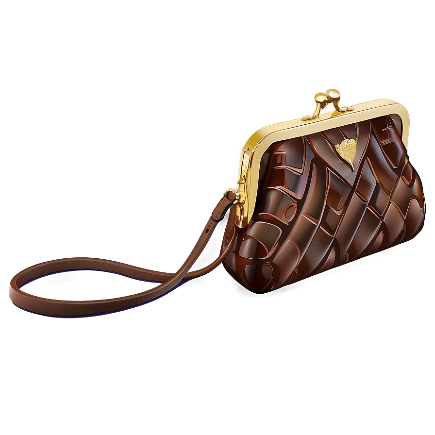 Brown Purse Png 05242024