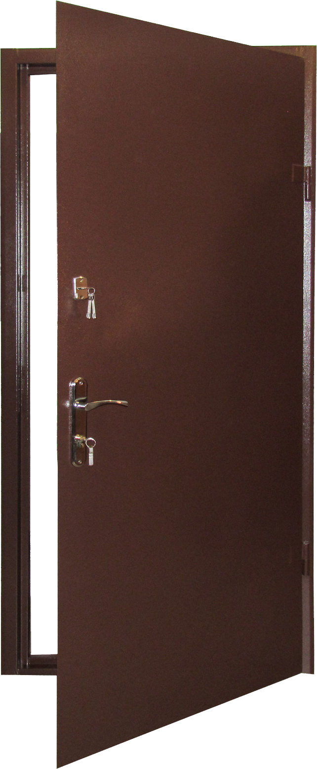 Brown Security Doorwith Keys