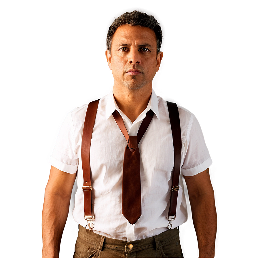 Brown Suspenders Png 06282024