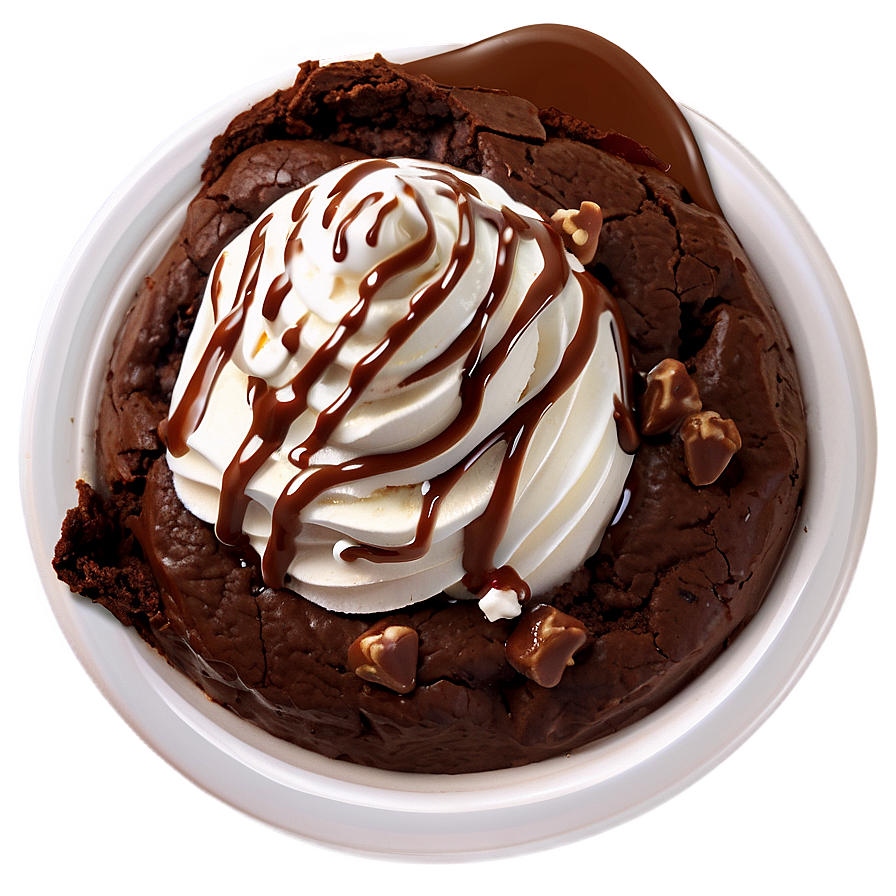 Brownie Sundae Delicacy Png Huk33