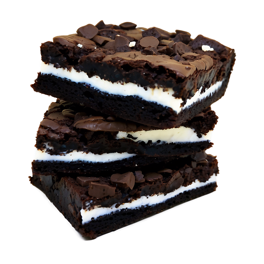 Brownie With Oreo Pieces Png 9