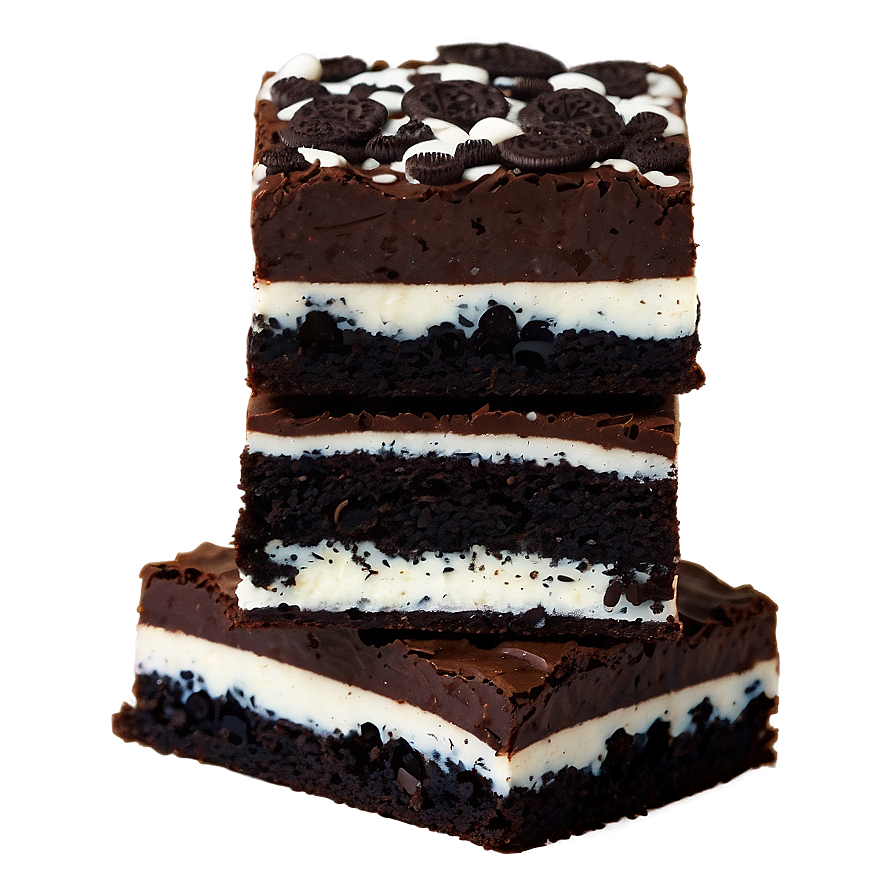 Brownie With Oreo Pieces Png Csw