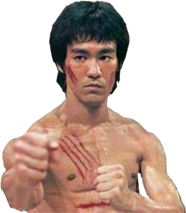 Bruce Lee Classic Fighting Stance