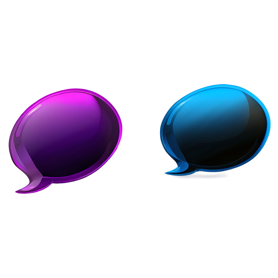 Bubble Chat In Different Colors Png Ucr