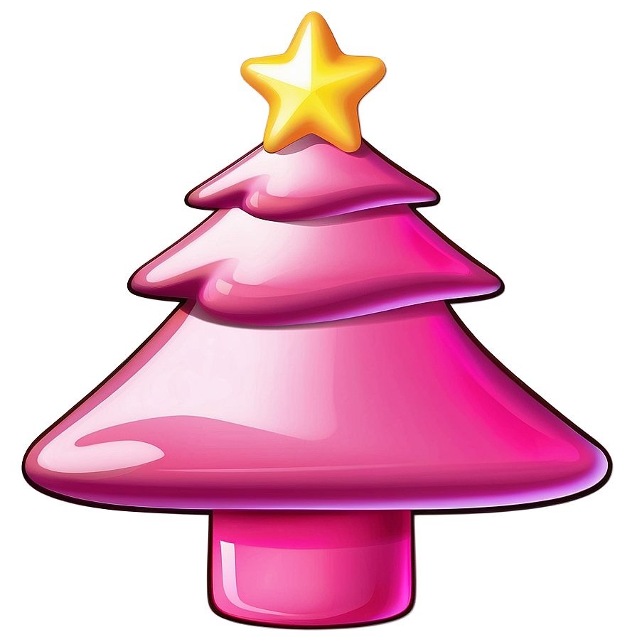 Bubblegum Pink Christmas Tree Png Aey