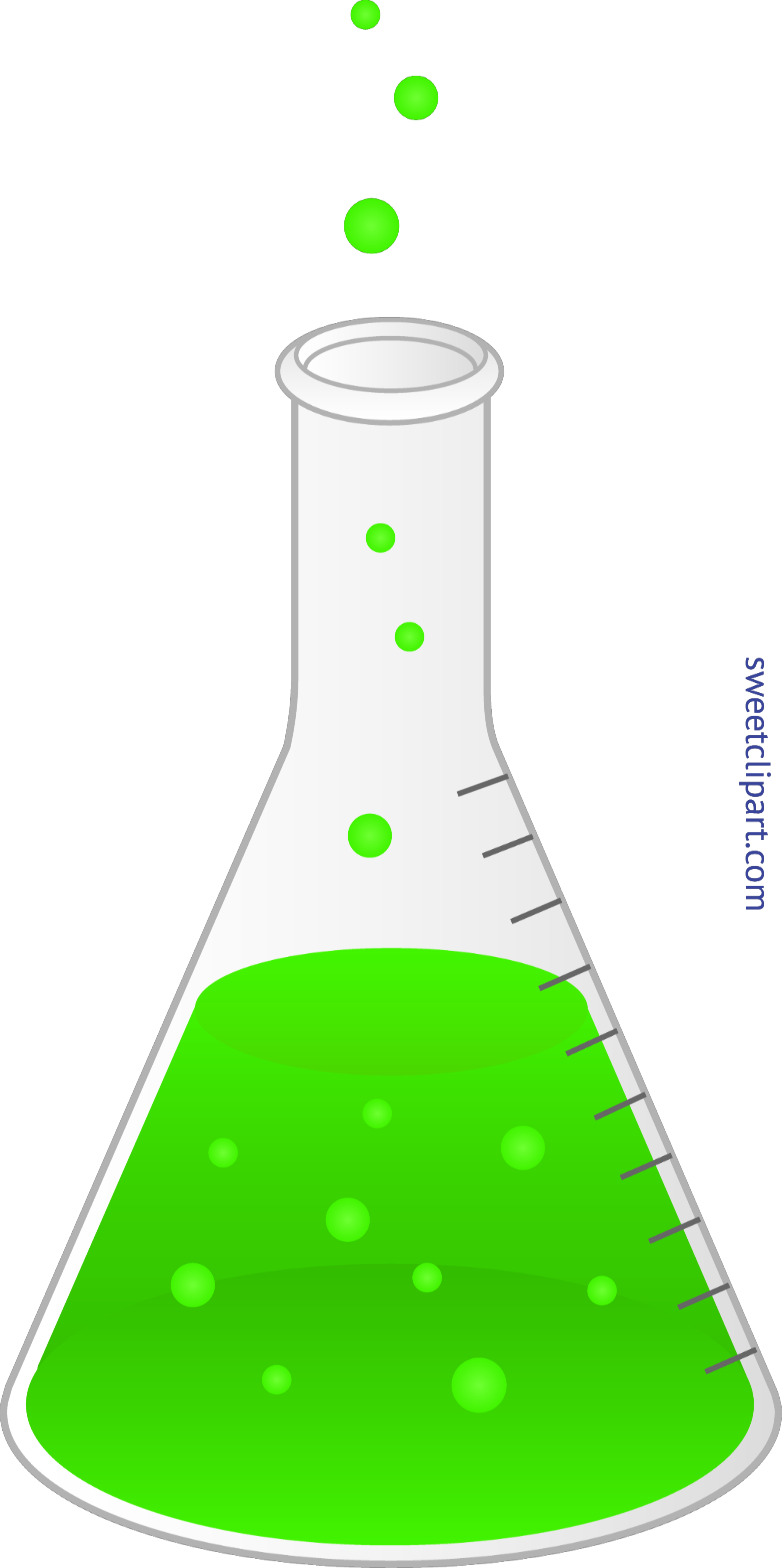 Bubbling Green Science Flask