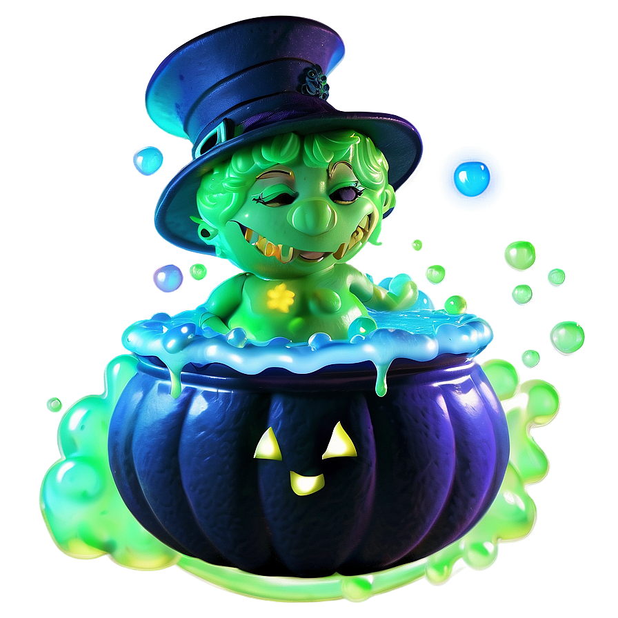 Bubbling Witch's Brew Pumpkin Png 58
