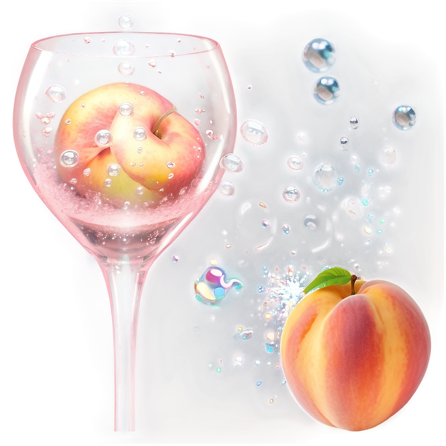 Bubbly Peach Scene Png 24