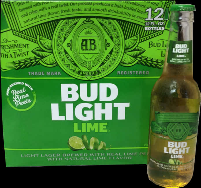 Bud Light Lime Beer Packagingand Bottle