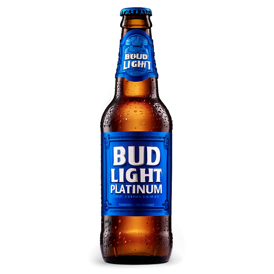 Bud Light Platinum Bottle Png 05232024