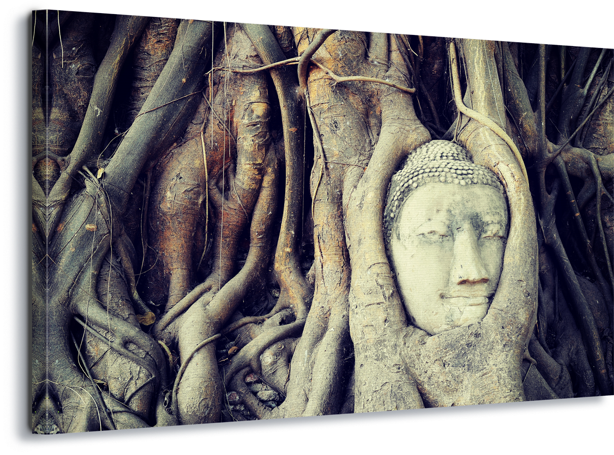 Buddha Head Entwinedin Tree Roots