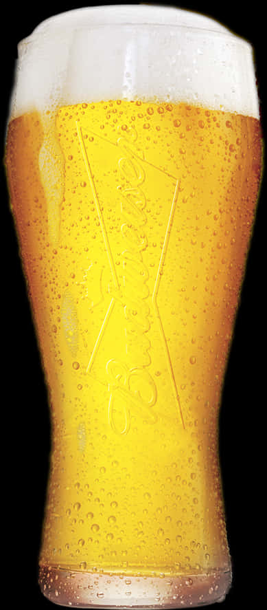 Budweiser Beer Glass Foamy Beverage