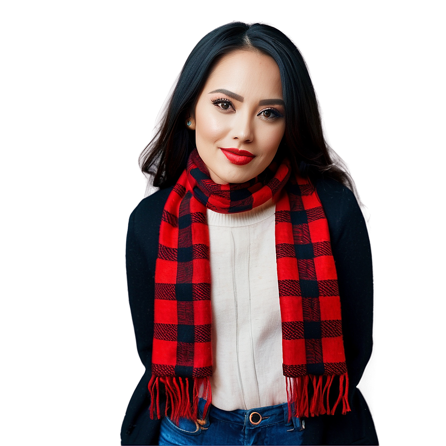 Buffalo Plaid Scarf Pattern Png Lks78