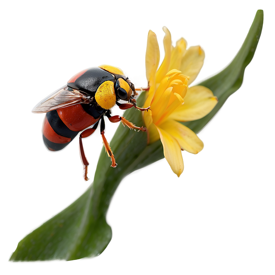 Bug On Flower Png 36