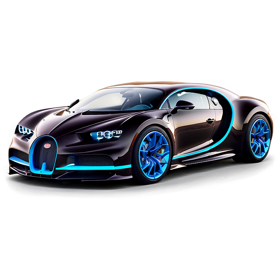 Bugatti Chiron Neon Lights Png Gxg34