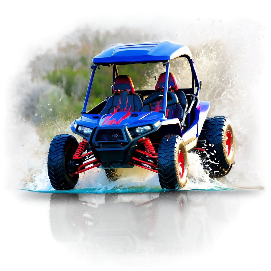 Buggy Through The Water Splash Png Tsm85