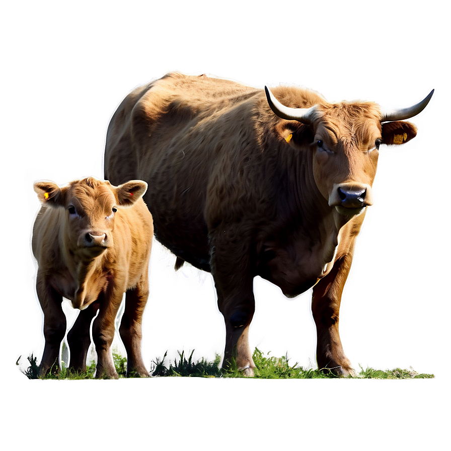 Bull And Calf Png 05242024