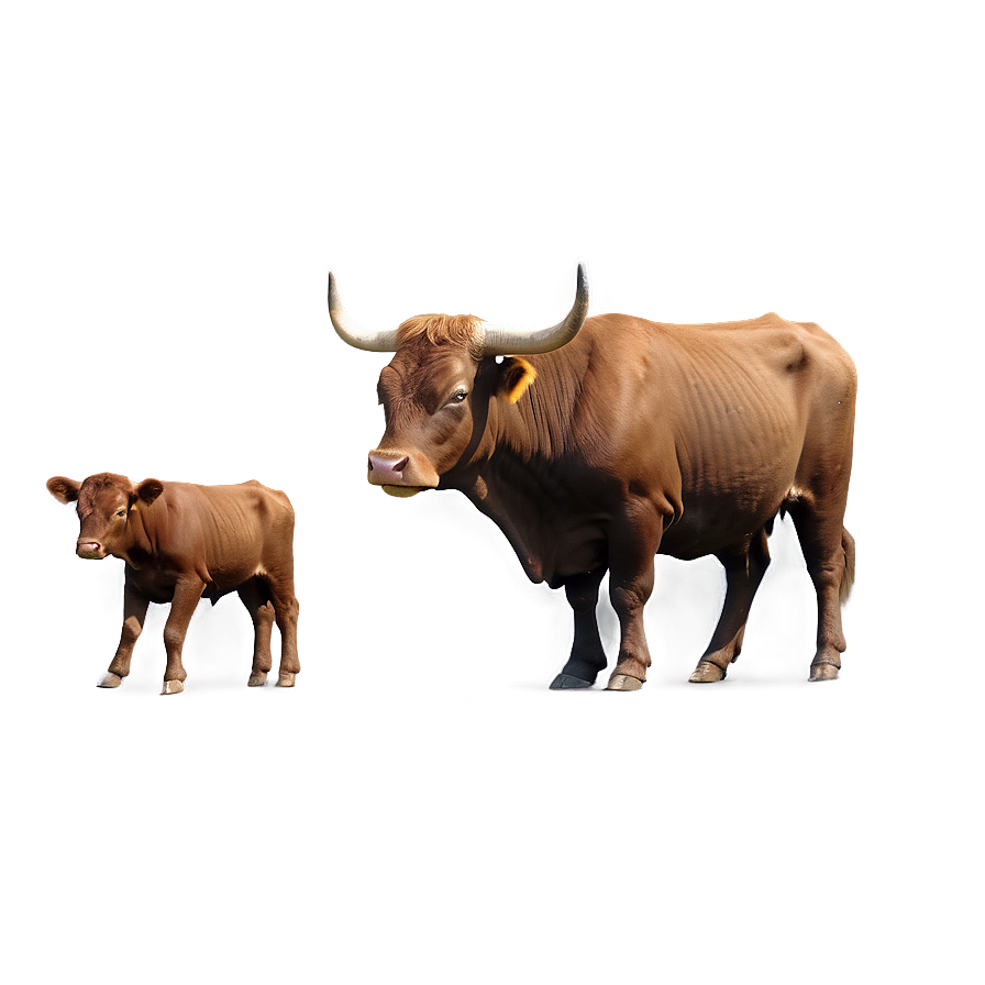 Bull And Calf Png Fst34