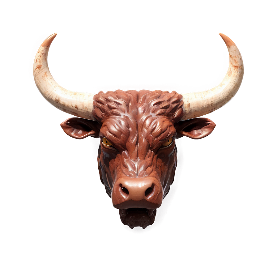 Bull Head In Flames Png Fro35