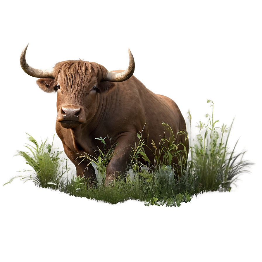 Bull In Nature Scene Png 83