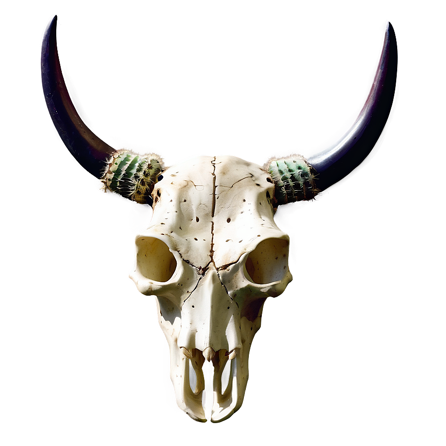 Bull Skull And Cactus Png 06122024