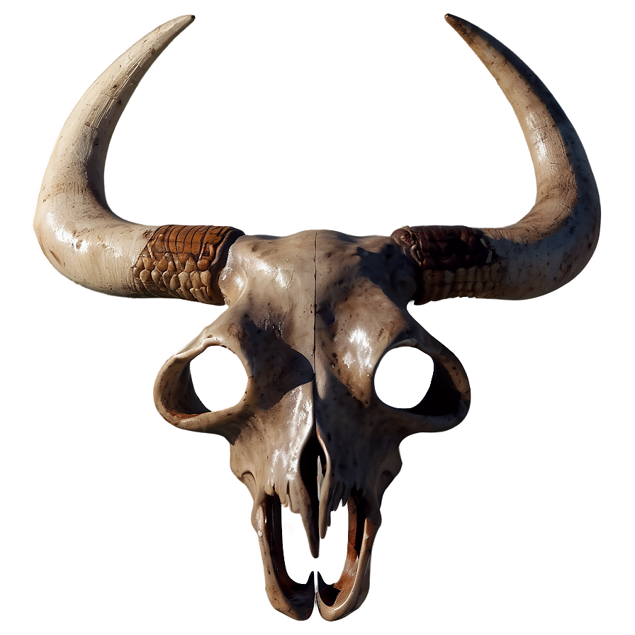 Bull Skull And Full Moon Png 06122024