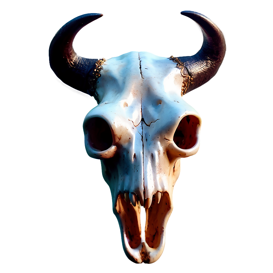 Bull Skull With Fire Png Bei41