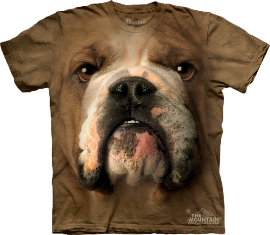 Bulldog Face T Shirt Graphic