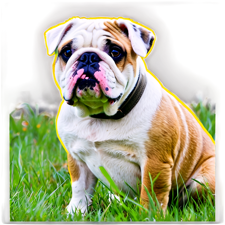 Bulldog In Nature Png 05212024