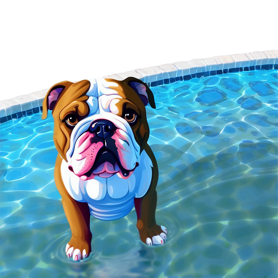 Bulldogs In A Pool Party Png Dlu57