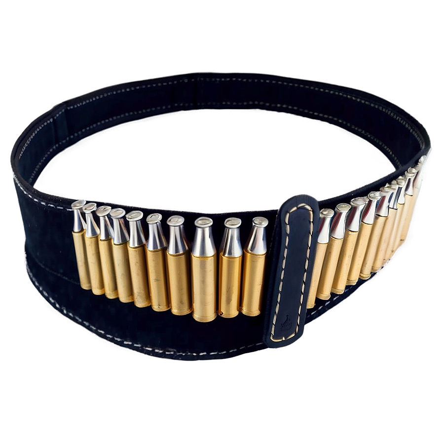 Bullet Belt On Black Png 18