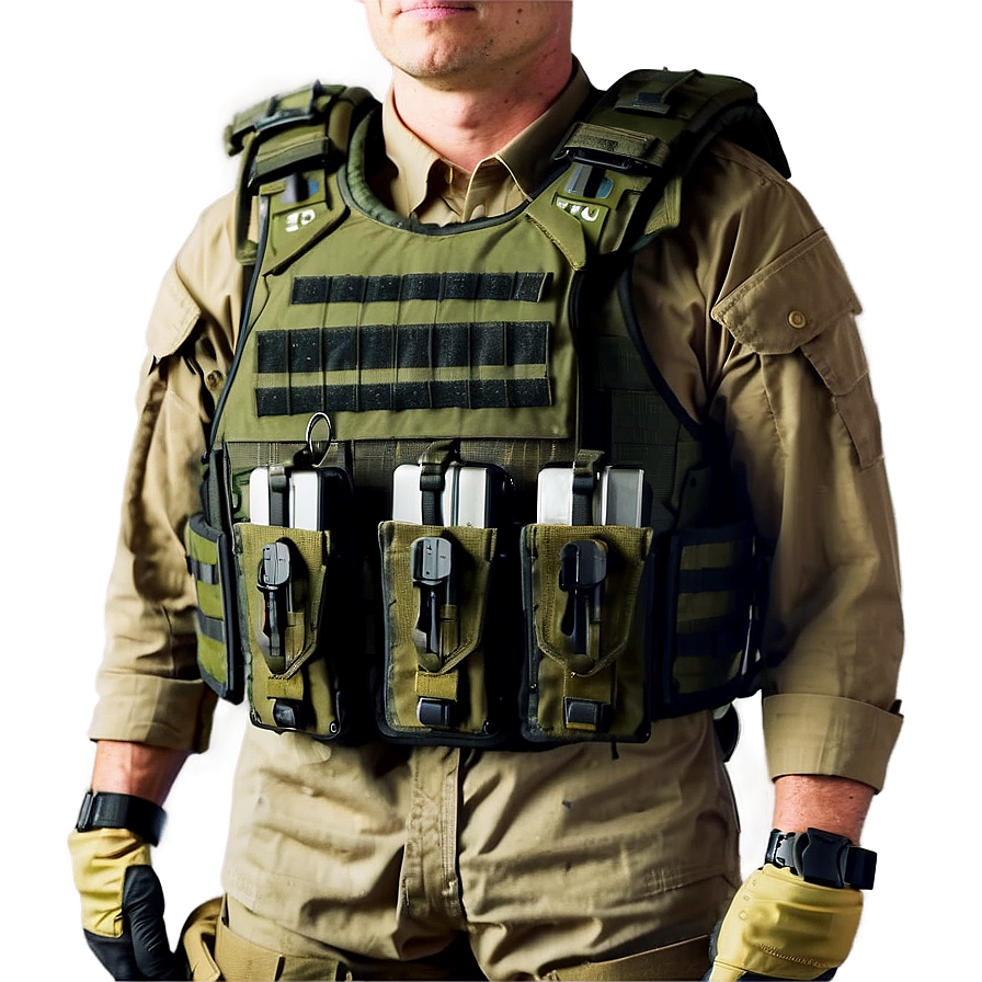 Bulletproof Vest In Action Png Qss