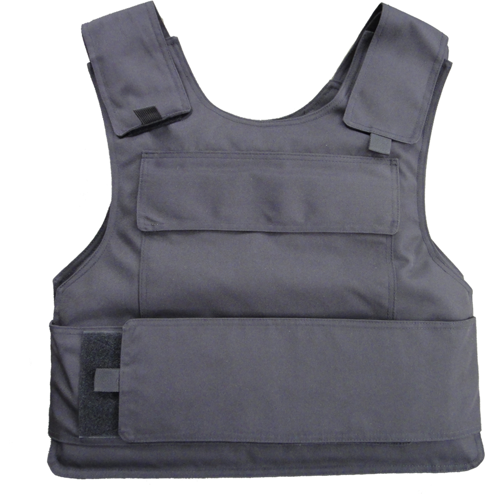 Bulletproof Vest Isolatedon Blue Background