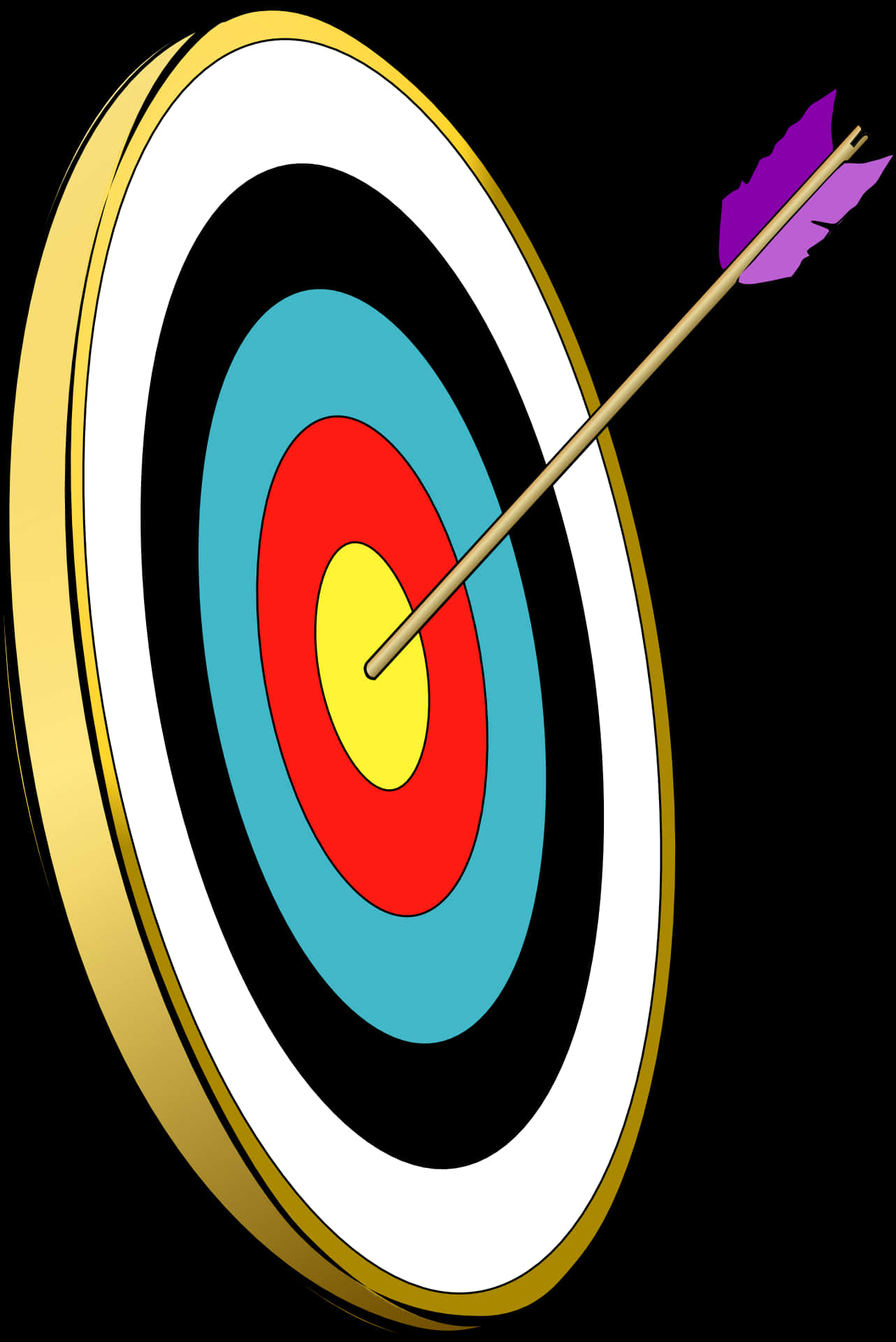 Bullseye Arrow Hit Target