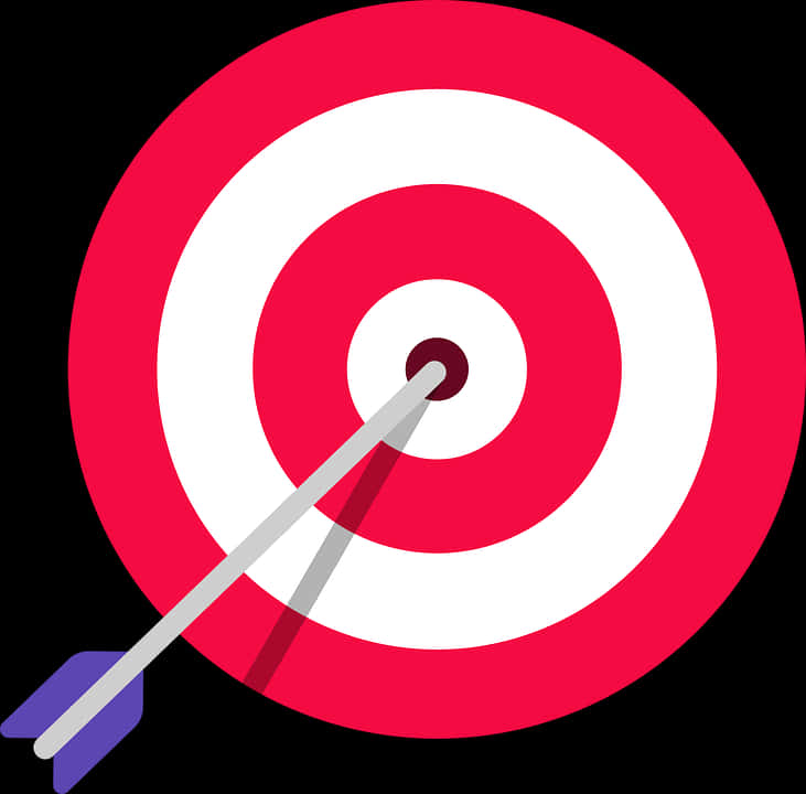 Bullseye Arrow Hitting Target