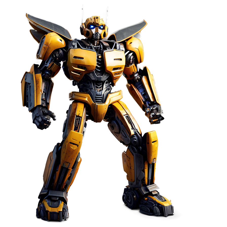 Bumblebee Transformer Standing Png Pog